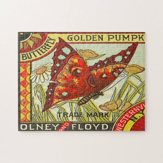 etiket op fruitkratten 3 Jigzaag Puzzle Legpuzzel (Horizontaal)