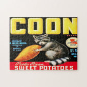  etiket op fruitkratten 4 Jigzaag Puzzle Legpuzzel (Horizontaal)