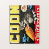  etiket op fruitkratten 4 Jigzaag Puzzle Legpuzzel (Verticaal)