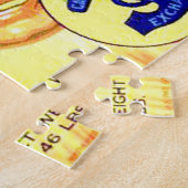  etiket op fruitkratten 8 Jigzaag Puzzle Legpuzzel (Zijkant)