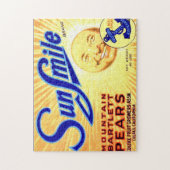  etiket op fruitkratten 8 Jigzaag Puzzle Legpuzzel (Verticaal)