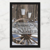 Etiket op gepersonaliseerde thuisverpakking (Enkel label)