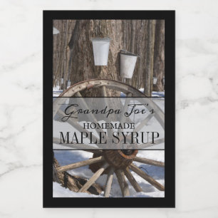 Etiket op gepersonaliseerde thuisverpakking