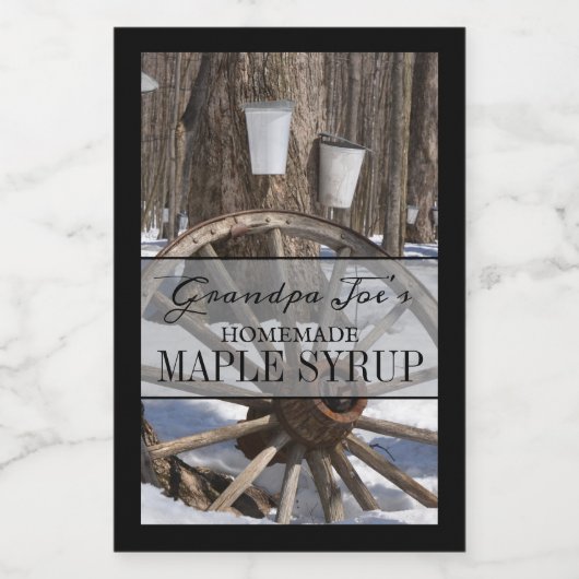 Etiket op gepersonaliseerde thuisverpakking (Enkel label)