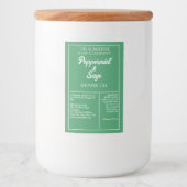 Etiket op groene en witte waterdichte cosmetische (Voorkant)