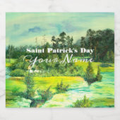 Etiket op groene valley Food and Beverage (Enkel label)