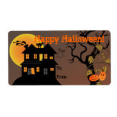 Etiket op halloween Gift Label (Voorkant)