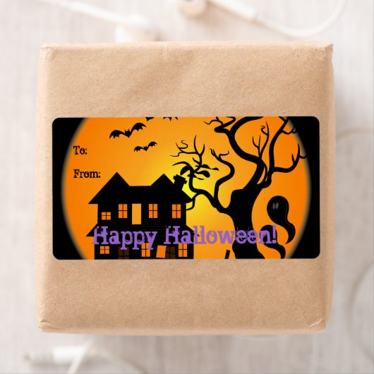 Etiket op halloween Gift Label (Insitu)