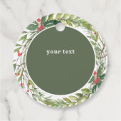 Etiket op het botanische etiket met handgemaakte f (Achterkant)