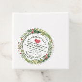 Etiket op het botanische etiket met handgemaakte f (In situ)