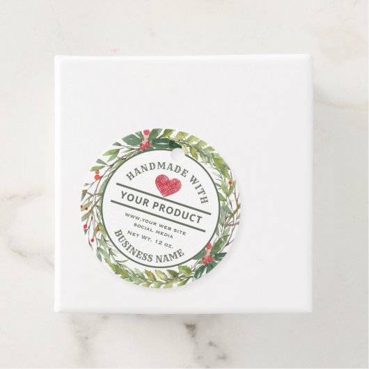 Etiket op het botanische etiket met handgemaakte f (In situ)