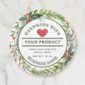 Etiket op het botanische etiket met handgemaakte f (Voorkant)