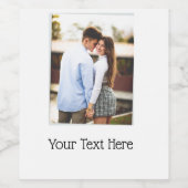 Etiket op het flesje Foto en Tekst (Enkel label)