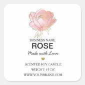 Etiket op het product ‘ blauwe roze waterverf’ (Voorkant)