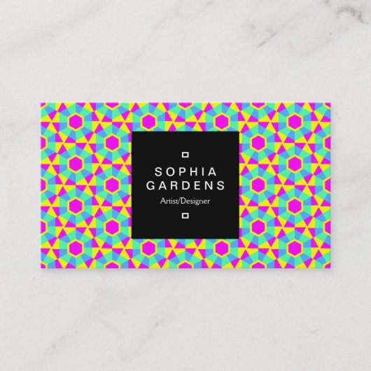 Etiket op het vierkant, 01a - Geometric 060614 (02 Visitekaartje (Voorkant)