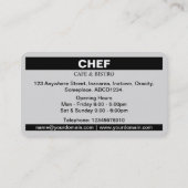 Etiket op het vierkant - Aqua Blue Visitekaartje (Achterkant)