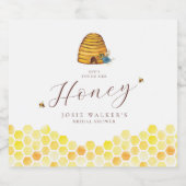 Etiket op honingbijen Vrijgezellenfeest bier (Enkel label)