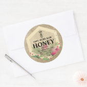  etiket op honingpot | Naam honingbijen en bijenna (Envelop)