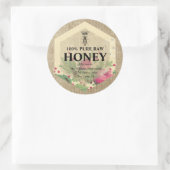  etiket op honingpot | Naam honingbijen en bijenna (Tas)