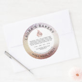 Etiket op koekjesbakkerijproducten op de lijst van (Envelop)