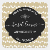 Etiket op kruid- en specerijkarnar (Voorkant)