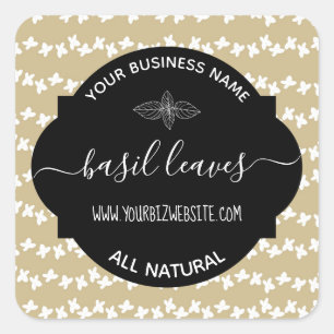 Etiket op kruid- en specerijkarnar