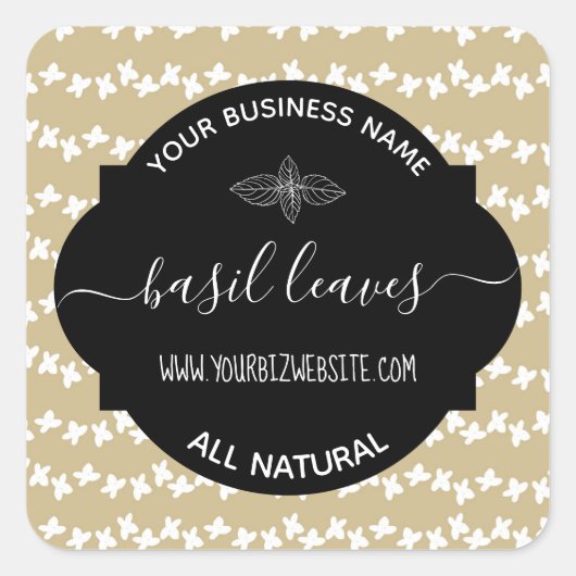 Etiket op kruid- en specerijkarnar (Voorkant)