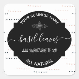 Etiket op kruid- en specerijkarnar