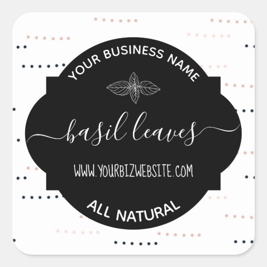 Etiket op kruid- en specerijkarnar (Voorkant)