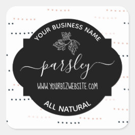 Etiket op kruid- en specerijkarnar