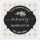 Etiket op kruid- en specerijkarnar (Voorkant)