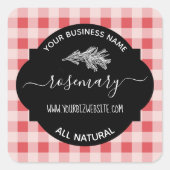 Etiket op kruid- en specerijkarnar (Voorkant)