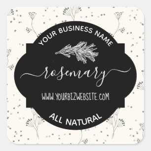 Etiket op kruid- en specerijkarnar