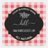 Etiket op kruid- en specerijkarnar (Voorkant)