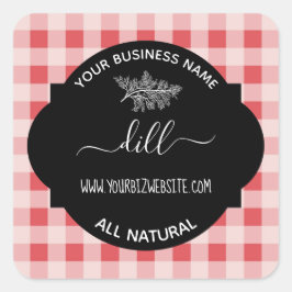 Etiket op kruid- en specerijkarnar