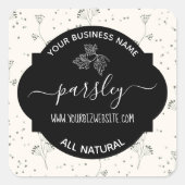 Etiket op kruid- en specerijkarnar (Voorkant)