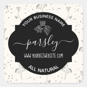 Etiket op kruid- en specerijkarnar