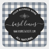 Etiket op kruid- en specerijkarnar (Voorkant)