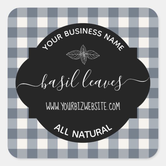 Etiket op kruid- en specerijkarnar (Voorkant)