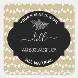 Etiket op kruid- en specerijkarnar