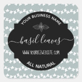 Etiket op kruid- en specerijkarnar (Voorkant)