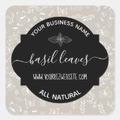 Etiket op kruid- en specerijkarnar (Voorkant)