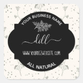 Etiket op kruid- en specerijkarnar (Voorkant)