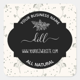 Etiket op kruid- en specerijkarnar