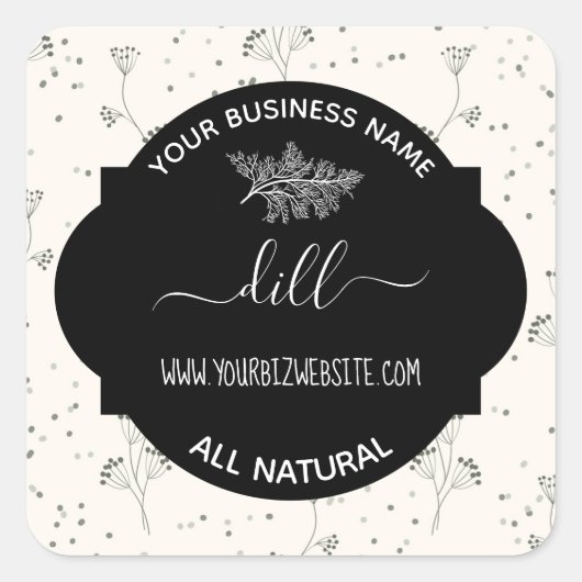 Etiket op kruid- en specerijkarnar (Voorkant)