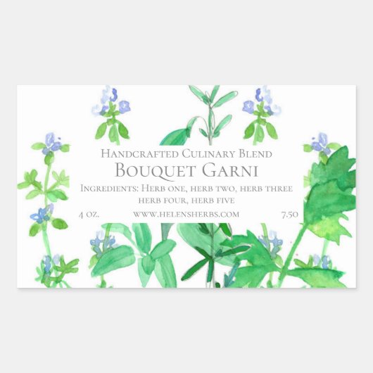 Etiket op kruidenproduct Culinair kookmengsel (Voorkant)