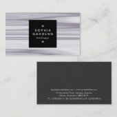 Etiket op kwadraten 01a - lichte rimpels visitekaartje (Voorkant / Achterkant)