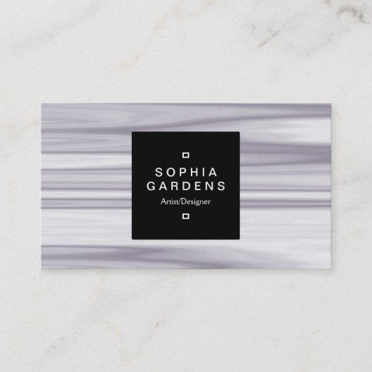 Etiket op kwadraten 01a - lichte rimpels visitekaartje (Voorkant)