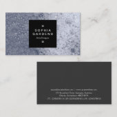 Etiket op kwadraten 01a - Zeepbellen 03 Visitekaartje (Voorkant / Achterkant)