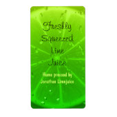 ETIKET OP limoen-SAPFLES (Voorkant)